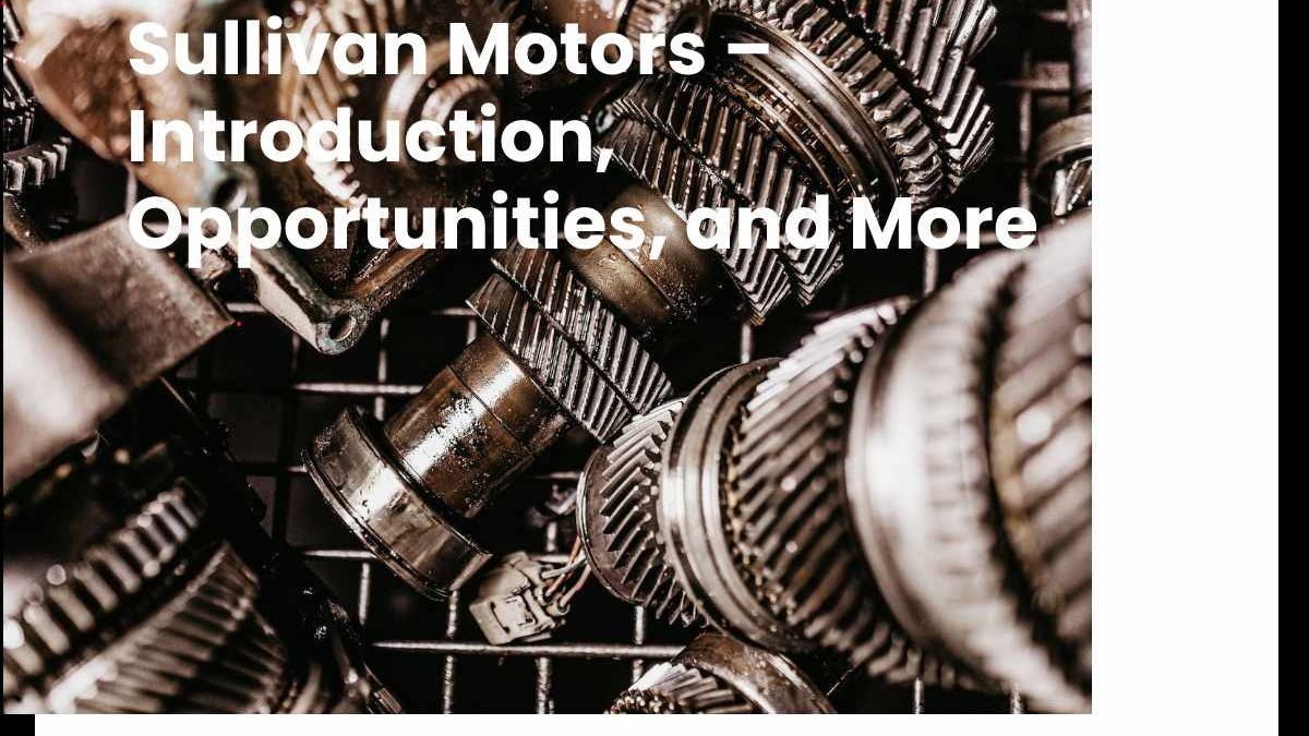 Sullivan Motors – Introduction, Opportunities, and More